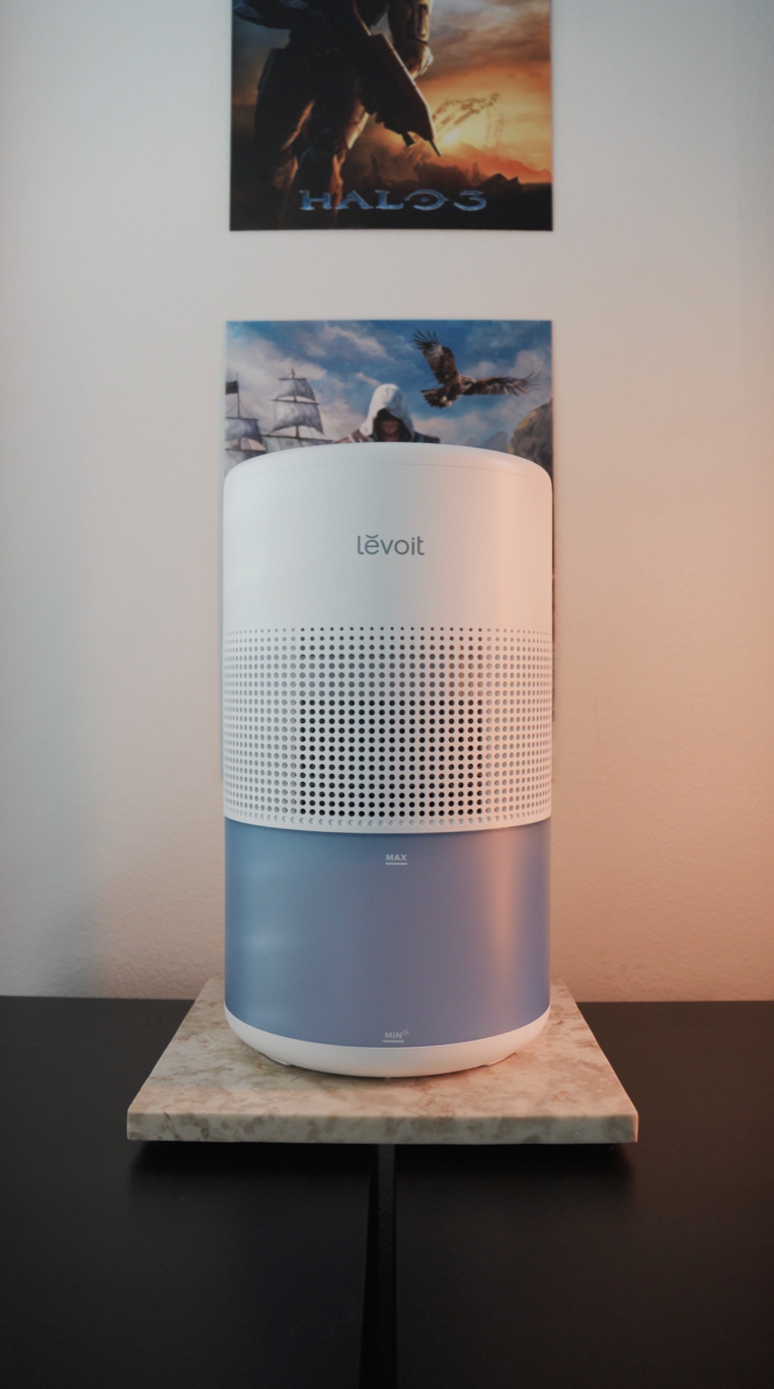 Levoit Superior Studio Smart humidifier in a home workspace